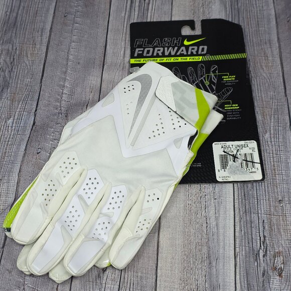 NIKE VAPOR FLY Flash Foward Adult XL Skill Football Gloves Brand New Neon Green - Picture 1 of 5
